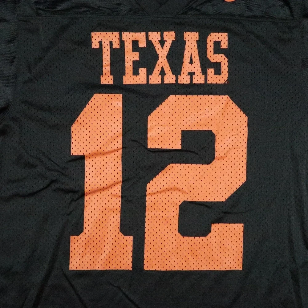 Texas Longhorns Jersey Mens Small Black Nike Team Football Colt McCoy #12